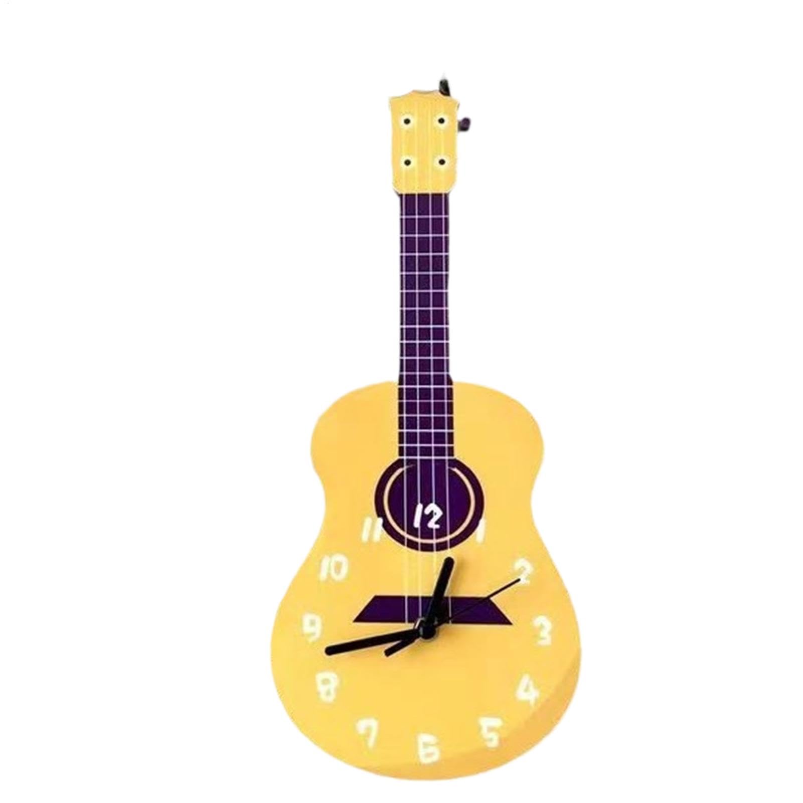 Horloge instrument de musique guitare pour déco murale salon