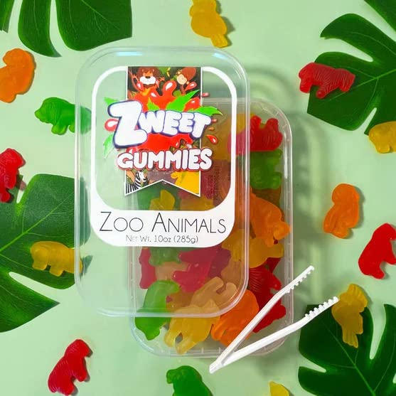 Zweet Gummy Zoo Animals - 10 oz. Tub miniatura 2