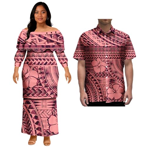 Gimrolush Women Dress Polynesian Long Skirt Custom-Made Autumn Long-Sleeved Elegant 2025 New Clothes