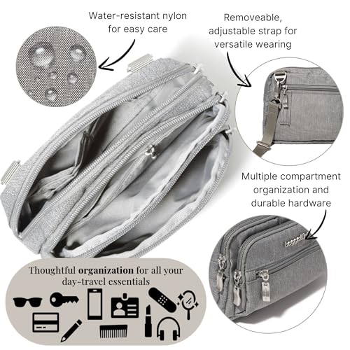 Image of Baggallini Triple Zip Bagg JAV Cross Body