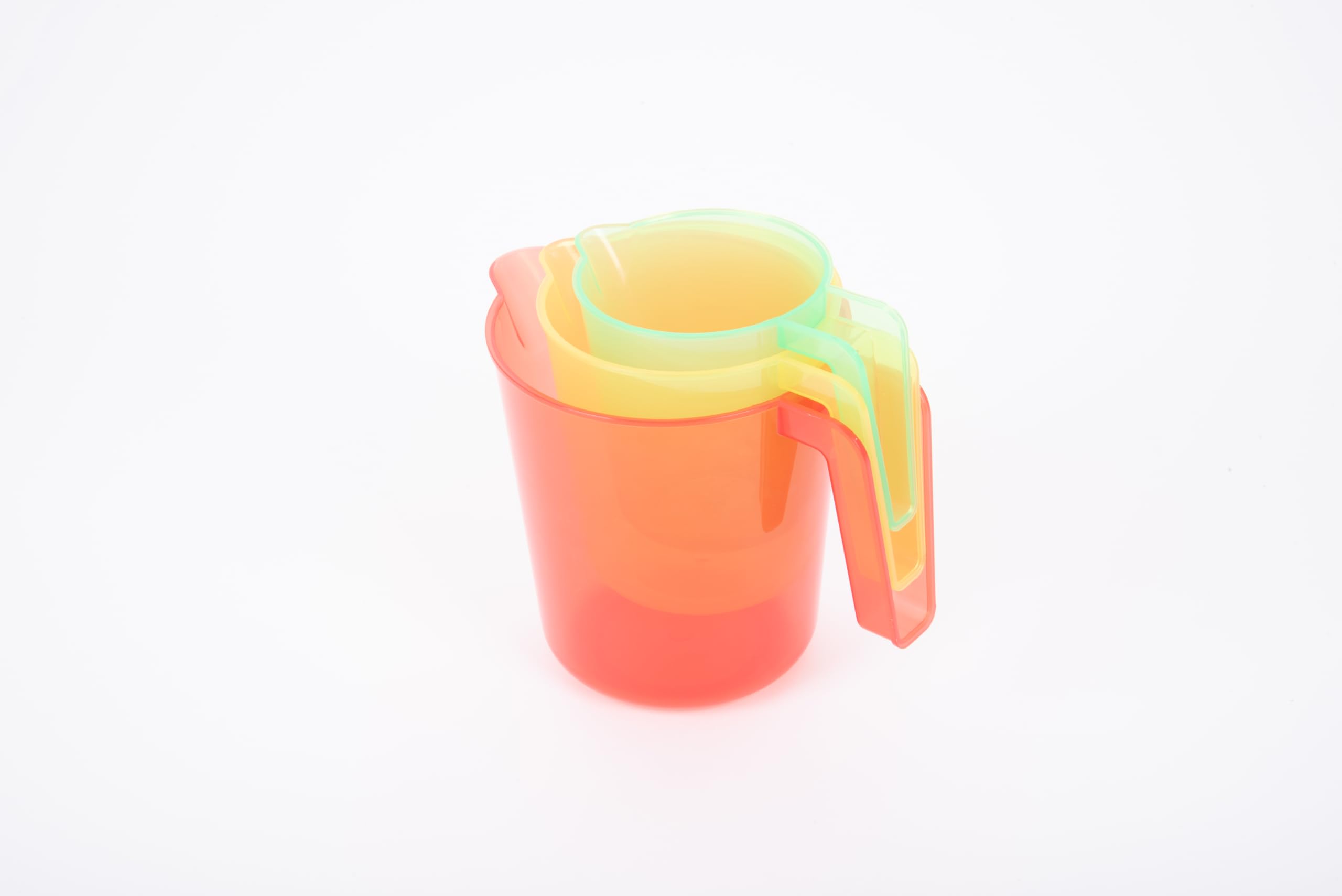 TickiT 73127 Translucent Colour Nesting Jugs, Blue, Green, Yellow