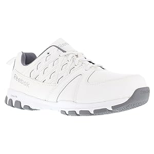 Reebok Work Women's RB434 Sublite Cushion Work Safety Toe Athletic Steel Oxford Shoe White