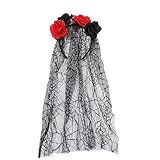 New Halloween Graveyard Bride Veil Headband Ghost Bride Costume for Women Girls