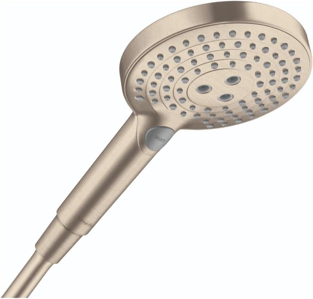 hansgrohe Raindance Select S Easy Install 5-inch Handheld Shower Head Modern 3 -Spray PowderRain, Rain, Whirl 26037001