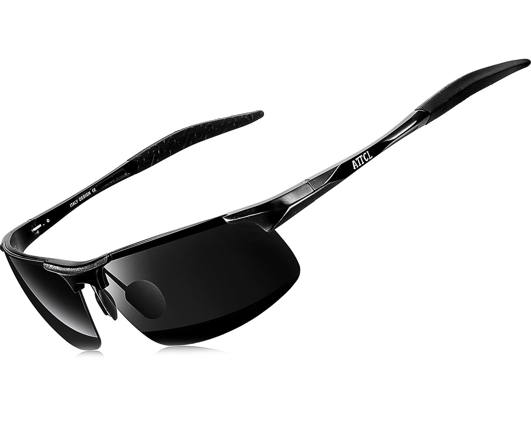 ATTCL Gafas de Sol Deportivas Polarizadas para Hombre, Marco de Metal Al-Mg Súper Ligero