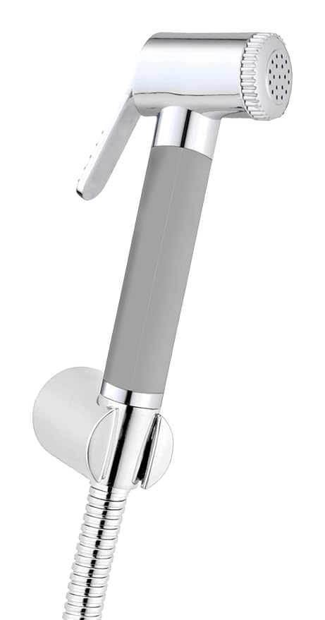 Matrix Health Faucet Set - Jet Spray for Toilet - Hand Shower for Bathroom - Faucet Gun (Chrome Finish) with SS 304 Pipe and ABS Hook - Bidet Spray Set - Flush Gun Set