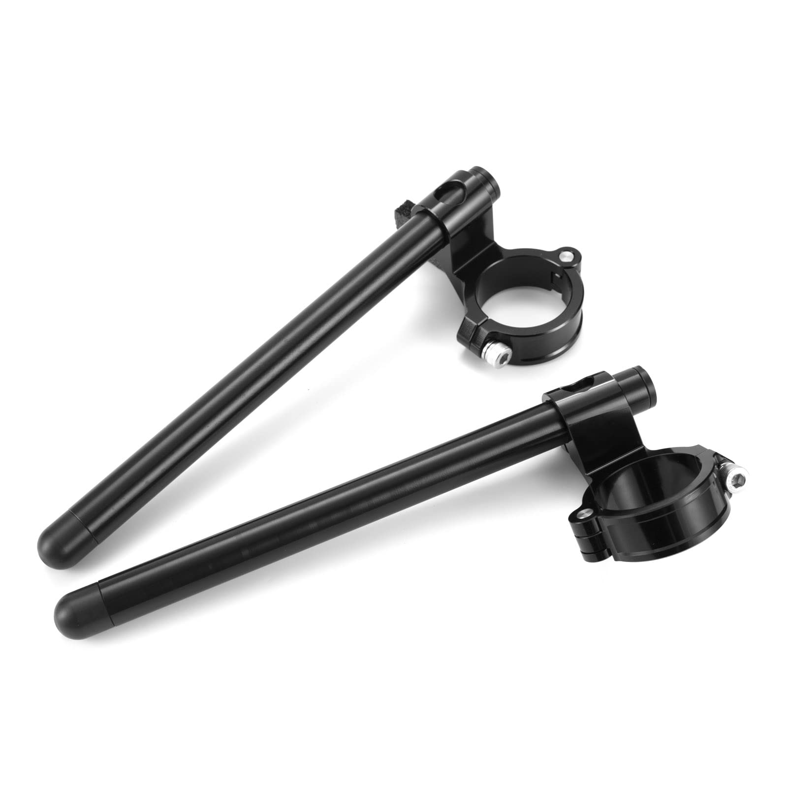 kit Demi Guidon bracelet Ø 45mm Pour CBR600RR 2003-2004 CBR900RR 1993-1999 fourche Ø 45mm cafe racer racing Demi guidon inclinaison 7° de tube Ø 22.2mm en aluminium
