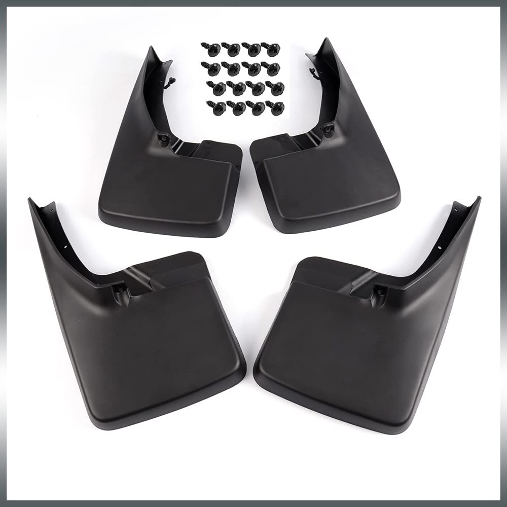 Mud Flaps Splash Guards, Compatible with 2009-2018 Dodge Ram 1500/ 2010-2018 Ram 2500 3500, (NOT Fit Fender Flares), Front & Rear Wheel Fender Mudguards 4Pcs