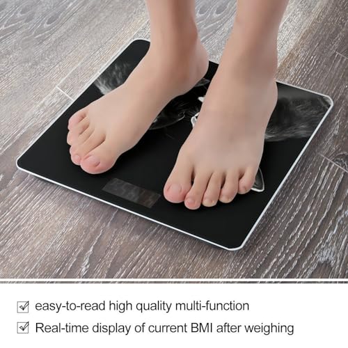 Báscula Digital de Baño con Vidrio Templado y Pantalla LCD miniatura 5