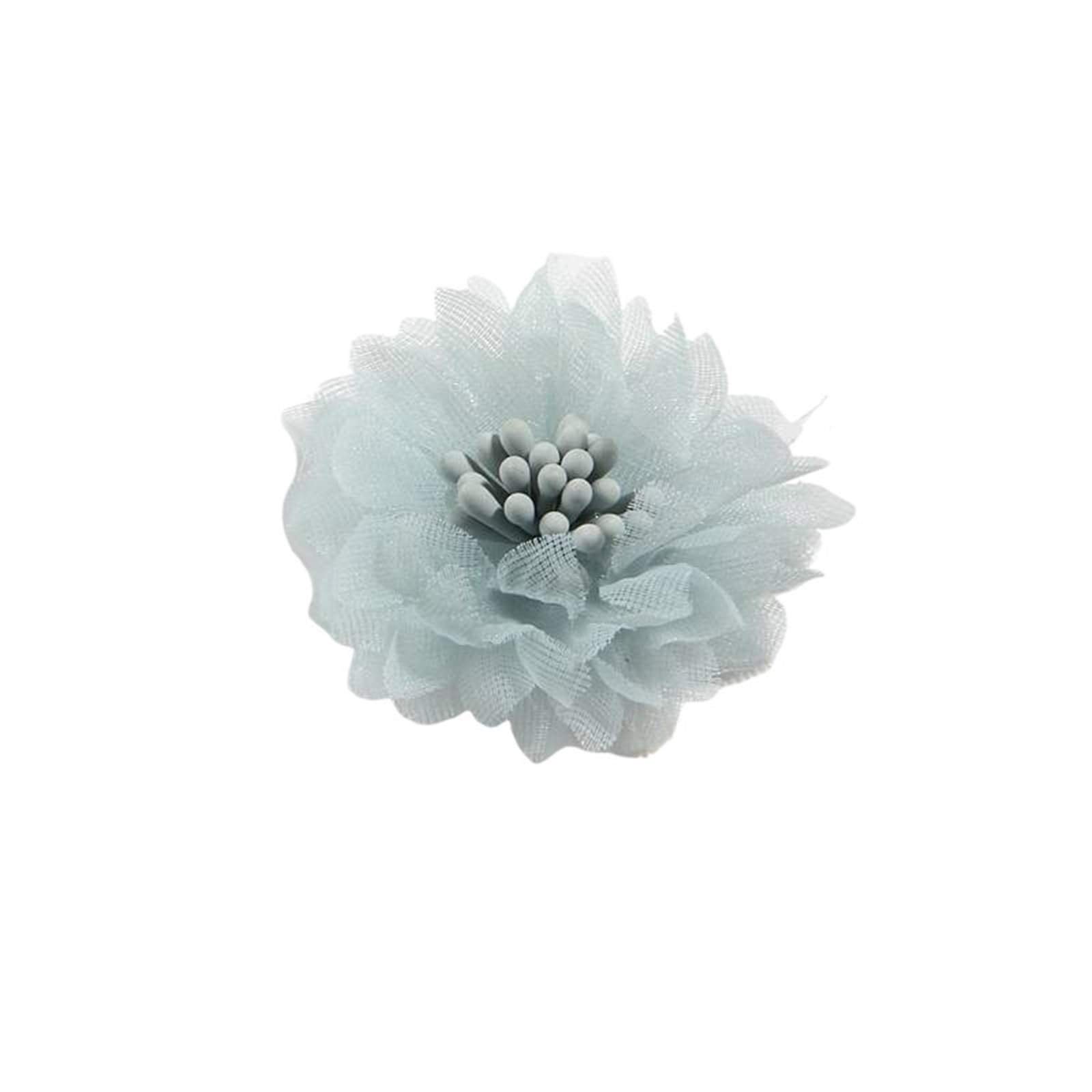 MDSRFGN Fabric Flowers 10PCS 4CM 1.5" Artificial Fabric Flower For Dress Wedding Bouquet Jewelry Brooch Production Clothing Making(Color-01)
