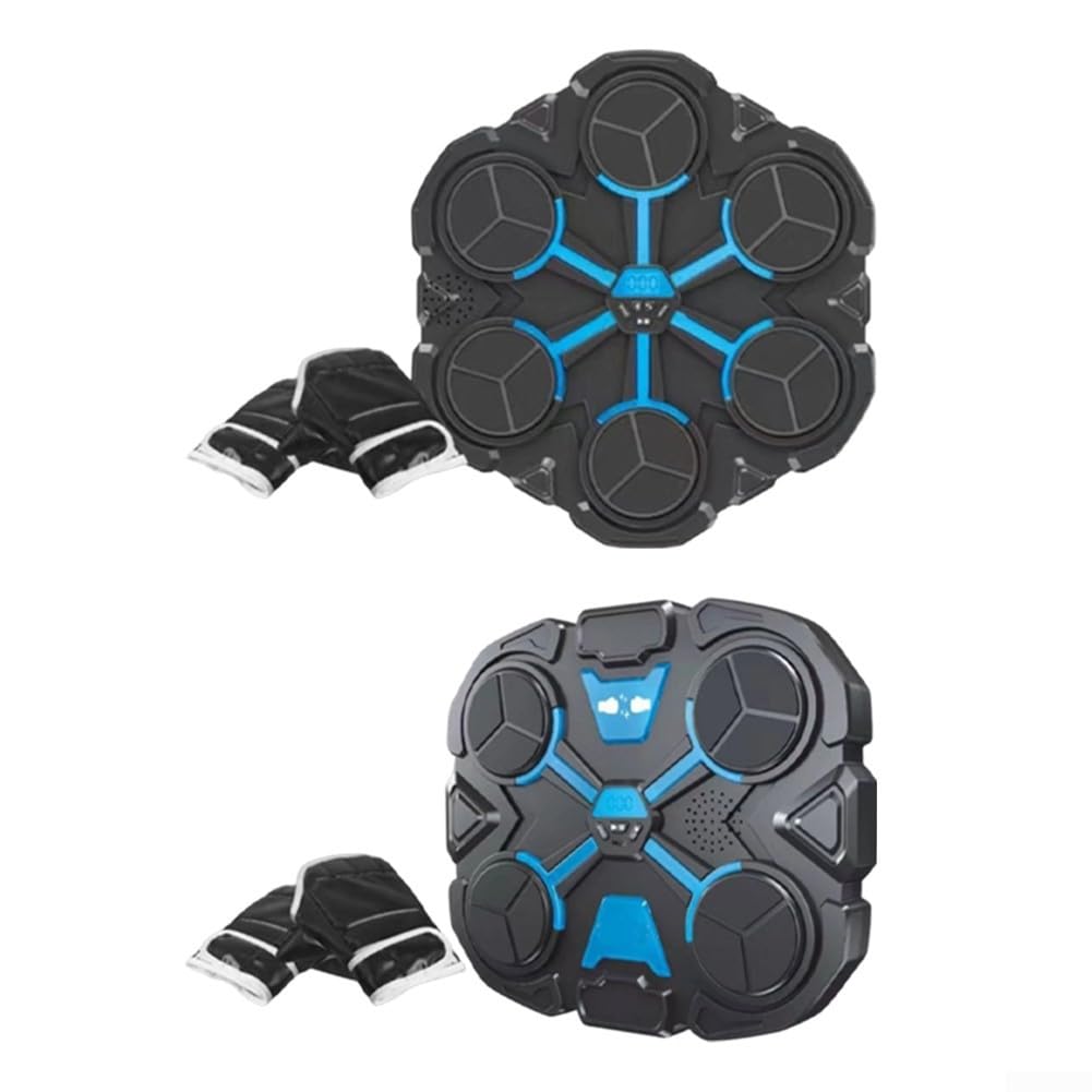 Musik Boxsack mit LED Zähler 3 Modi PVC | 3 Trainingsmodi, LED Punktezähler, motivierendes , PVC Material, inkl. Handschuhe