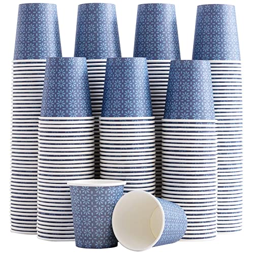 Mejores precios y opiniones de Taza de baño azul - cinco favoritos. 36 Clawsoff - Paquete de 300 tazas de papel de 5 onzas, tazas de baño desechables, tazas de enjuague bucal floral azul marino, tazas pequeñas de 5 onzas, mini tazas de papel para...