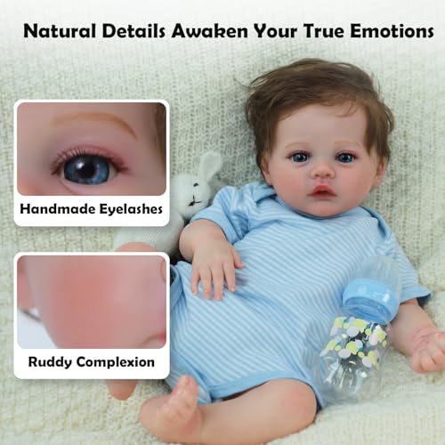 Scom GIRL-HTW-TQ Lifelike Reborn Baby Dolls Boy 18 Inches Newborn Baby Dolls That Look Real thumb #3