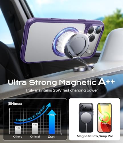 Image of iPhone 17 Pro Max Case with Stand Strong Magnetic for iPhone17 Pro Max Case