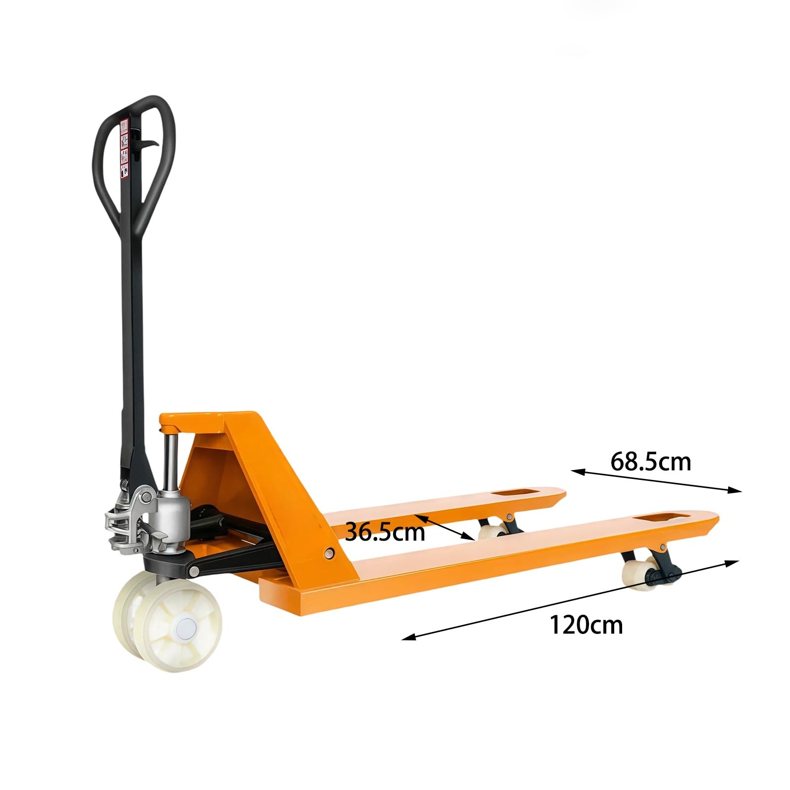 Carrello Idraulico Transpallet manuale con valvola a 3 posizioni for operazioni di carico scarico Per Trasporto Pallet(2000kg,Grande)