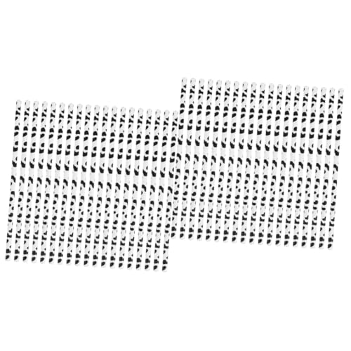 Pitillos de papel con estampado de vaca para fiesta 120 pcs miniatura 1
