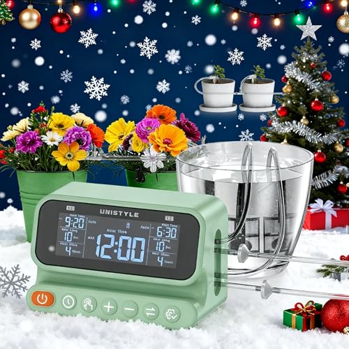 Unistyle - Unistyle Automatische Bewässerung, Doppelpumpe, Einstellbare Wassermenge, Pflanzenbewässerung indoor, Bewässerungssystem Zimmerpflanzen auf dem Balkon, Tropfbewässerungsset für bis zu 15 Topfpflanzen - -4%