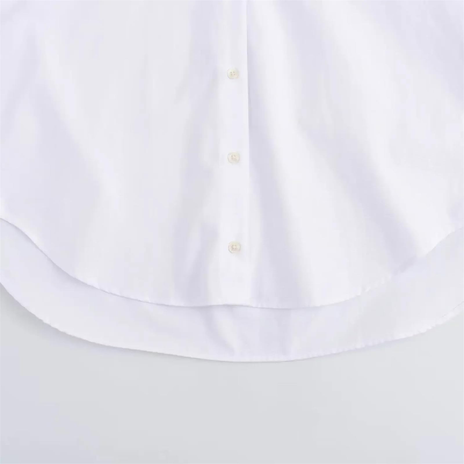 Genérico Camisa Oxford de Manga Larga con Botones para Mujer, de Botonadura Sencilla, de Corte Recto y Abertura Completa, para Oficina (Raya Grande)