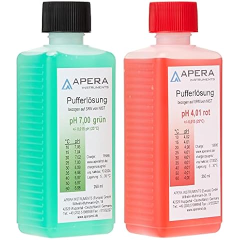 Conjunto de soluciones de calibración de pH Apera Instruments 4.0.1/7.00 Cover