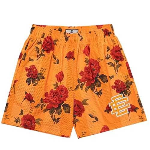 Eric Shorts Casual Streetwear Basketball Shorts Mesh Graphic Aesthetic Running Workout Shorts