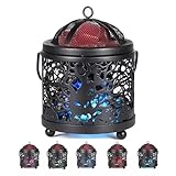 Dicimi Halloween Candle Wax Warmer, Colorful Skull Aromatherapy Wax melt Warmer, Metal Electric 4-in-1 Burners for Halloween interiors, Ideal Present for Family and Friends - Ghost Tree Skulls
