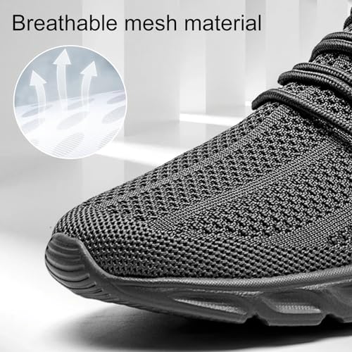 Image of WCIDFY Mens Running Shoes Mesh Breathable Tennis Shoes Lightweight Walking Sneakers Comfortable for Gym