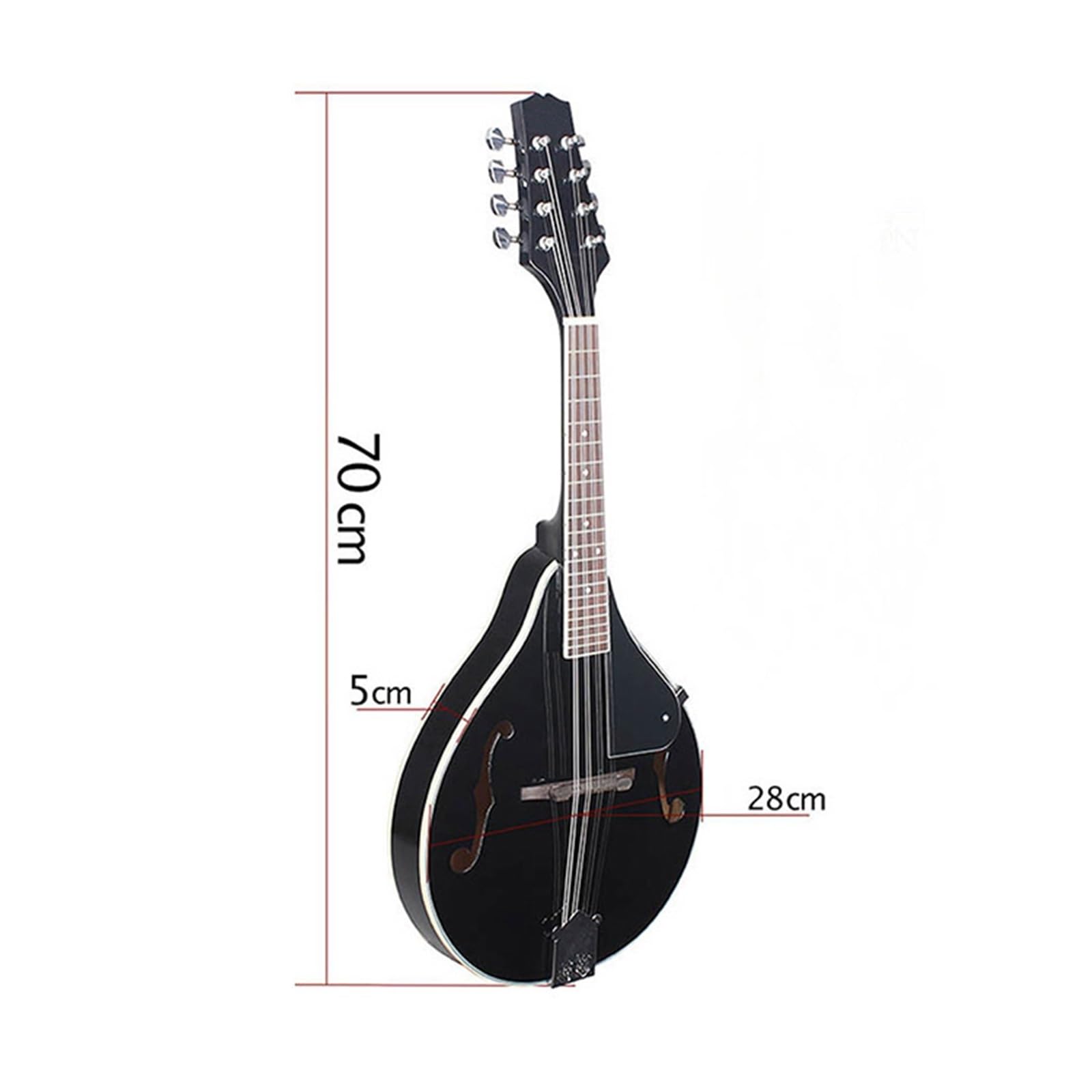 Mandoline Instrument 8-saitiges Mandoline-Instrument Anfänger-Mandoline Professioneller Leistungstyp Einschließlich Instrumentenzubehör