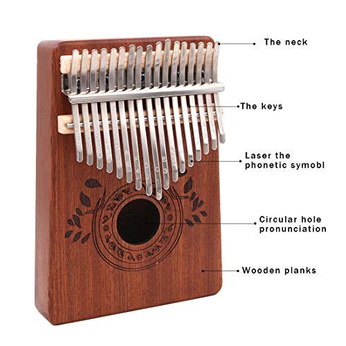 Piano à pouce portable en sapelli 17 touches – Piano africain Mbira Sanza Likembe avec instructions (Anglais) Sac en… - Les Beatles, Paul McCartney, John Lennon, RIngo Starr, George Harrison Piano à pouce portable en sapelli 17 touches - Piano africain Mbira Sanza Likembe avec instructions (Anglais) Sac en… – Image 4