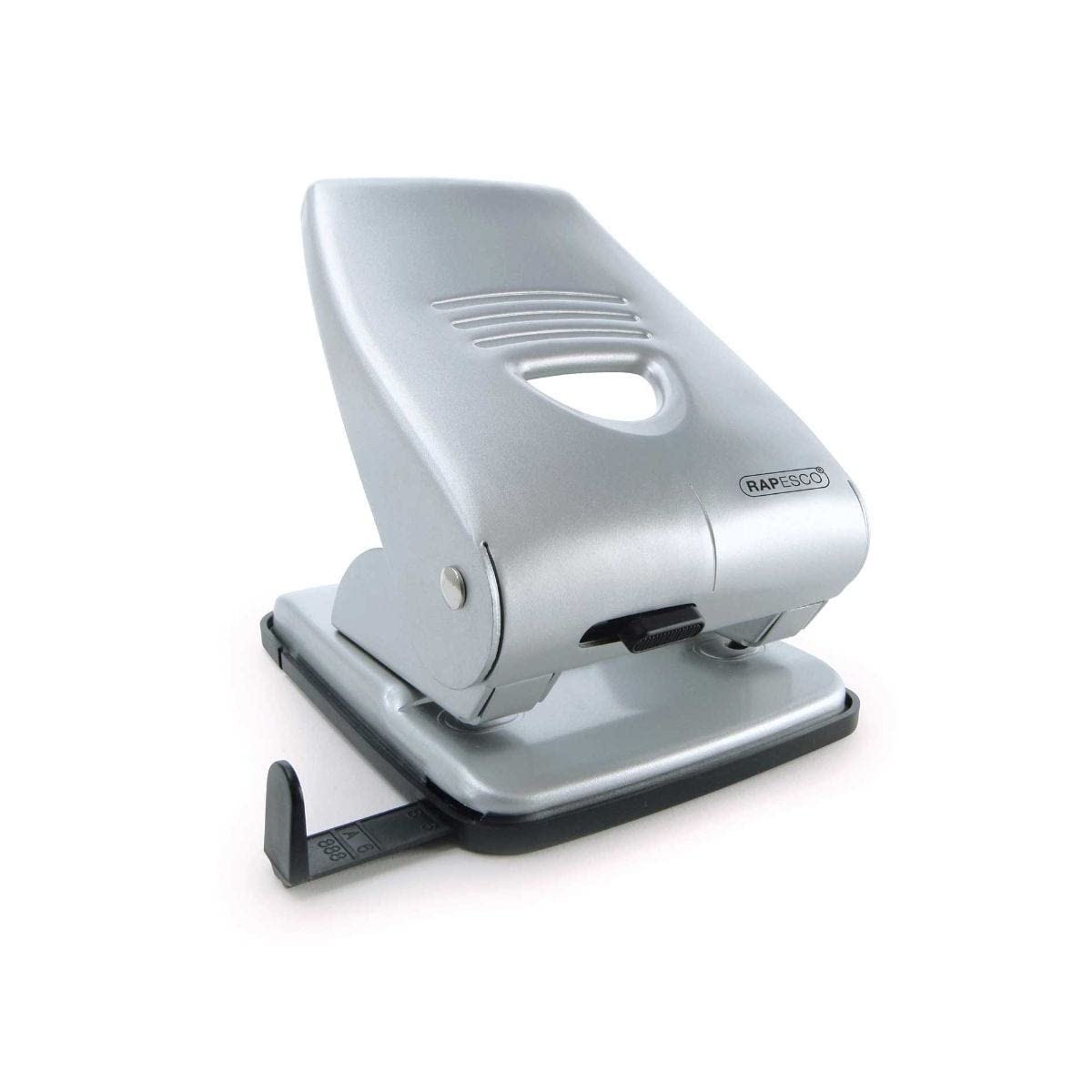 Rapesco 1024 Heavy Duty 835 2-Hole Metal Punch, 40 Sheet Capacity, Silver