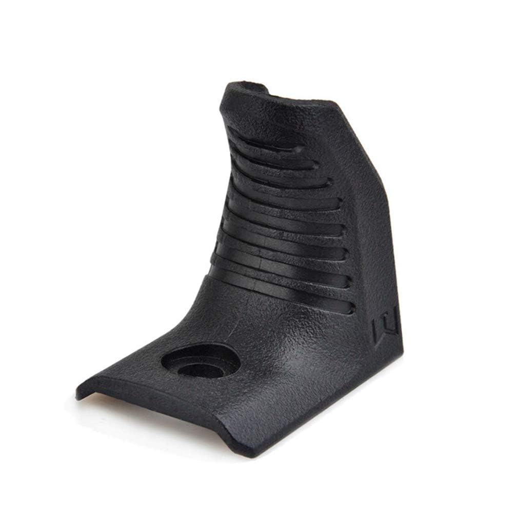 Kit Tactique D’Arrêt de Main Mlok Keymod, 4 Pièces/Ensemble Couvercle de Rail Poignée Avant Foregrip pour Le Système de Rail Mlok Keymod (Noir)