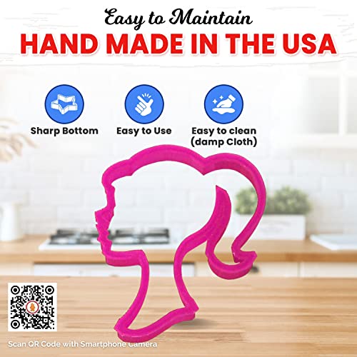 Cookiecuttercom Doll Head Cookie Cutter 4 Inch - Hand Made In The Usa - Color May Vary #TOP3