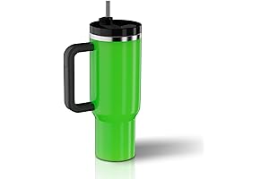40oz Neon Tumbler with Handle and Straw
