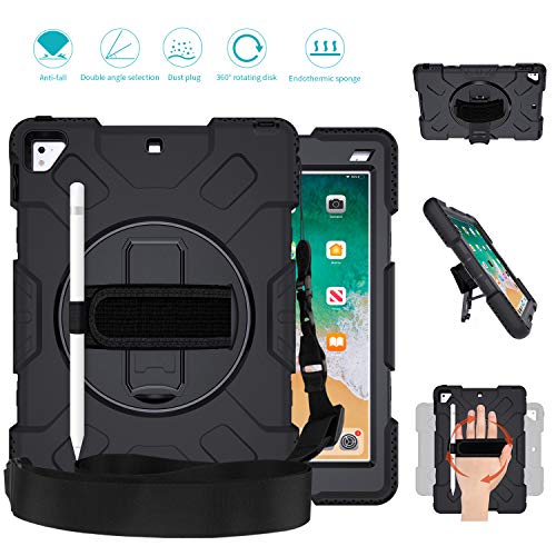 GROLEOA iPad 5th 6th Generation Case Anti-Drop Rugged Protective iPad 2018/2017 9.7 Case