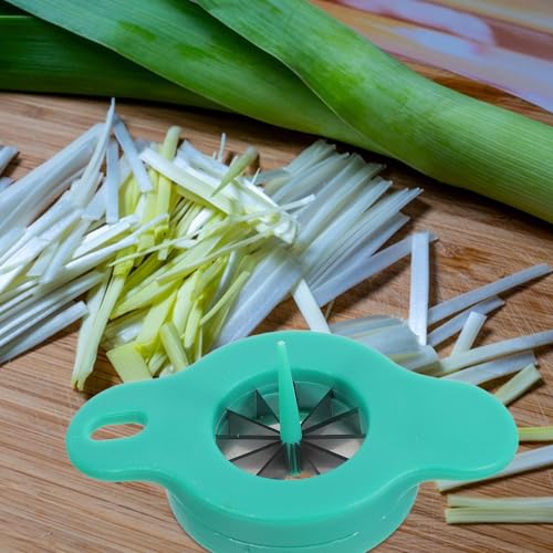 Cortadora manual para cebolla y verduras Healifty verde miniatura 7