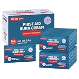 First Aid Burn Cream Packets Box of 144, Burn Ointment with Lidocaine and Benzalkonium Chloride for Minor Scrapes, Cuts, and Skin Irritations, Home and Medical Skincare