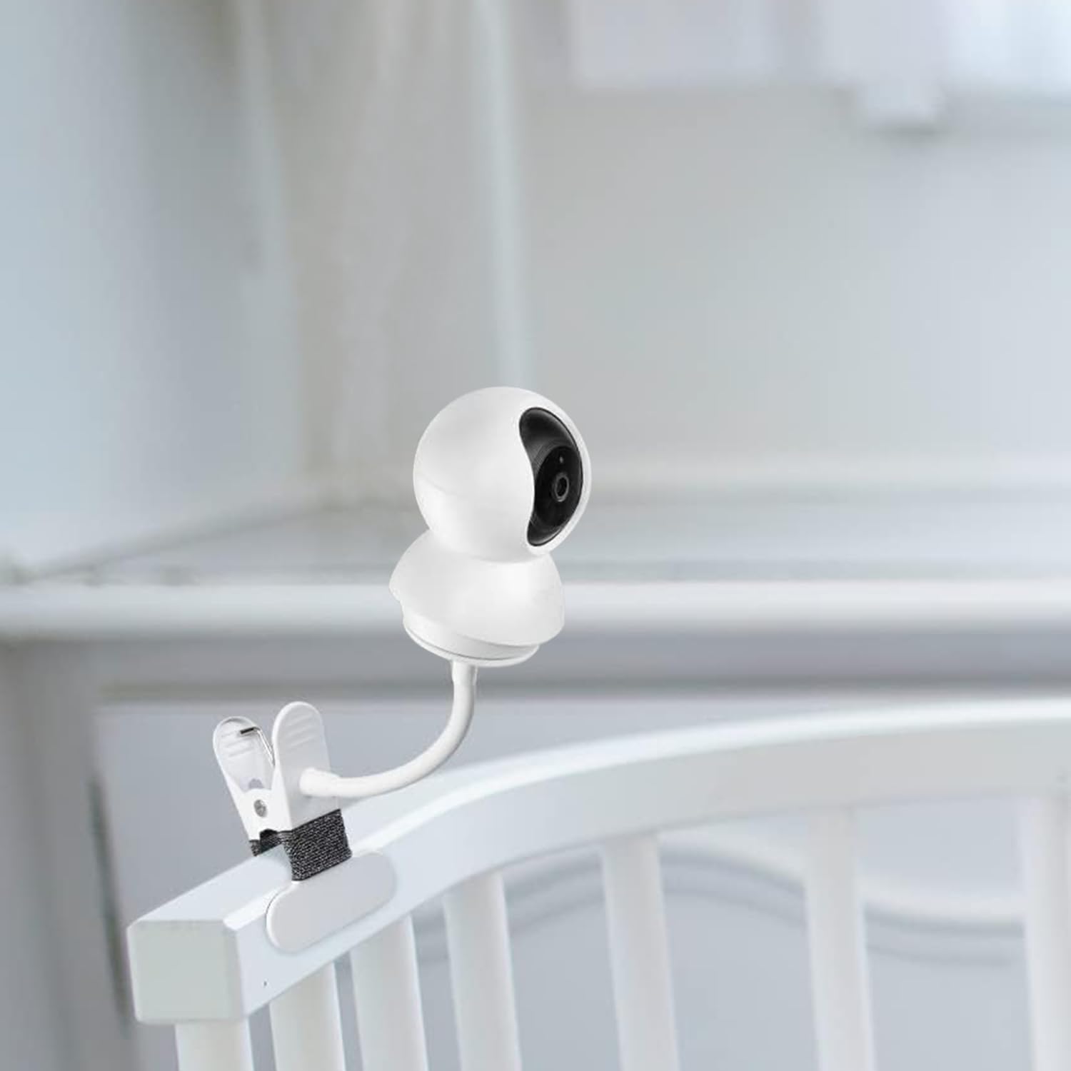 Lonnky Support flexible à clip pour appareils photo TP-Link Tapo C200/C210/C220/C230, support de serrage réglable en col de cygne de 15 cm pour la sécurité intérieure et extérieure et l'utilisation