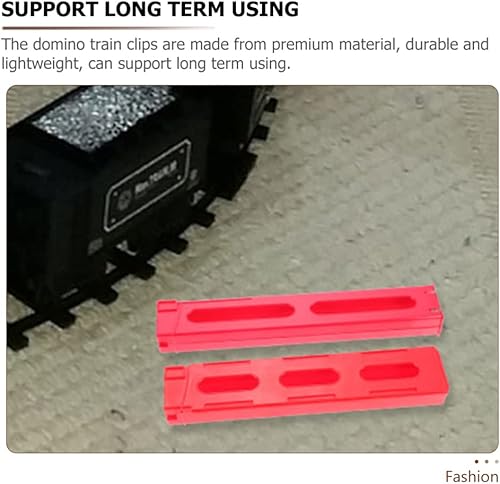 Miniatura 7 de Toyvian Juguetes para niños, accesorios de automóvil, 3 piezas, clips de dominó, accesorios para la mayoría de trenes de dominó, juego de tren