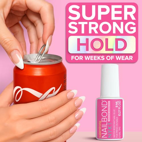 NYK1 Super Strong Nail Glue for Press On Nails, Nail Tips & Acrylics 8ml - image 4