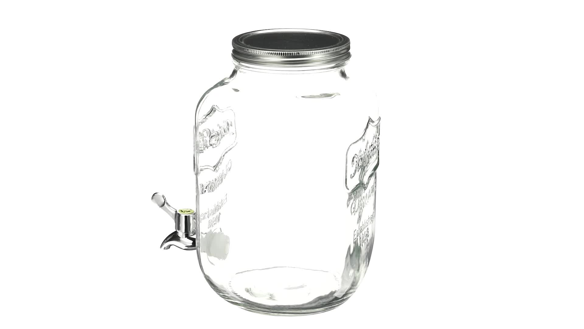 Promo Carafe En Verre Avec Couvercle Enliège, Porte Capsules Avec Tiroir 26714