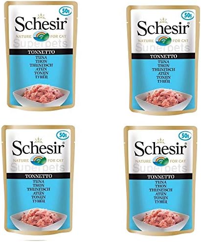 Duurzame Vis Voer Schesir Tonijn Met Aloë In Jelly – Natvoer Voor Katten | 12 Blikjes Van 70g | Zonder Conserveermiddelen | Duurzame Visserij Schesir Kattenvoer Tonijn Aloë