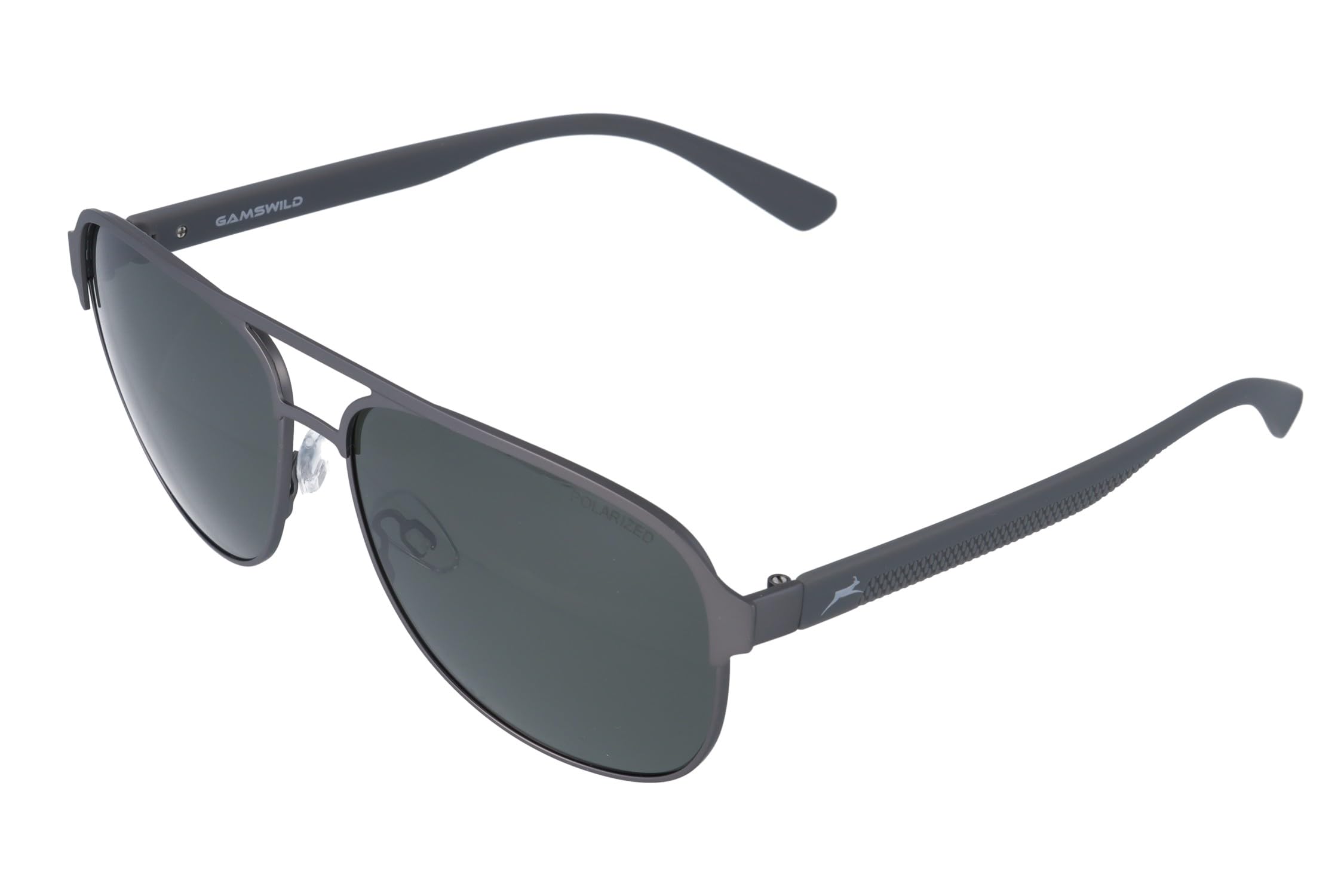 Gamswild WM4040 okulary pilotki, okulary lotnicze, okulary przeciwsłoneczne, modne okulary dla kobiet i mężczyzn, uniseks, kolor szkła niebieski | zielony