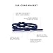 Rastaclat Knotted Bracelet for Men and Women - Obsidian Navy Bracelet | Adjustable Stackable & Knotted by Hand (Medium/Large)