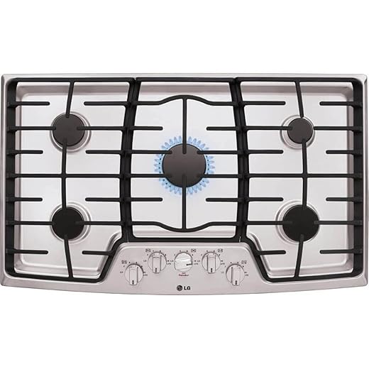LG LCG3611ST 36" Stainless Steel Gas Sealed Burner Cooktop