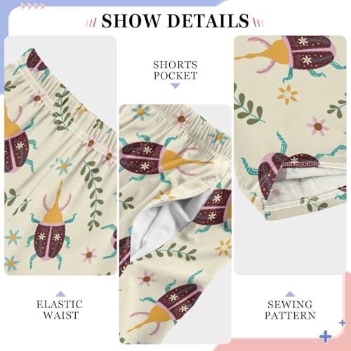 Bug Pajama Pants Wide Leg Pj Bottoms Lounge Comfy Soft Casual Sleep Pants4