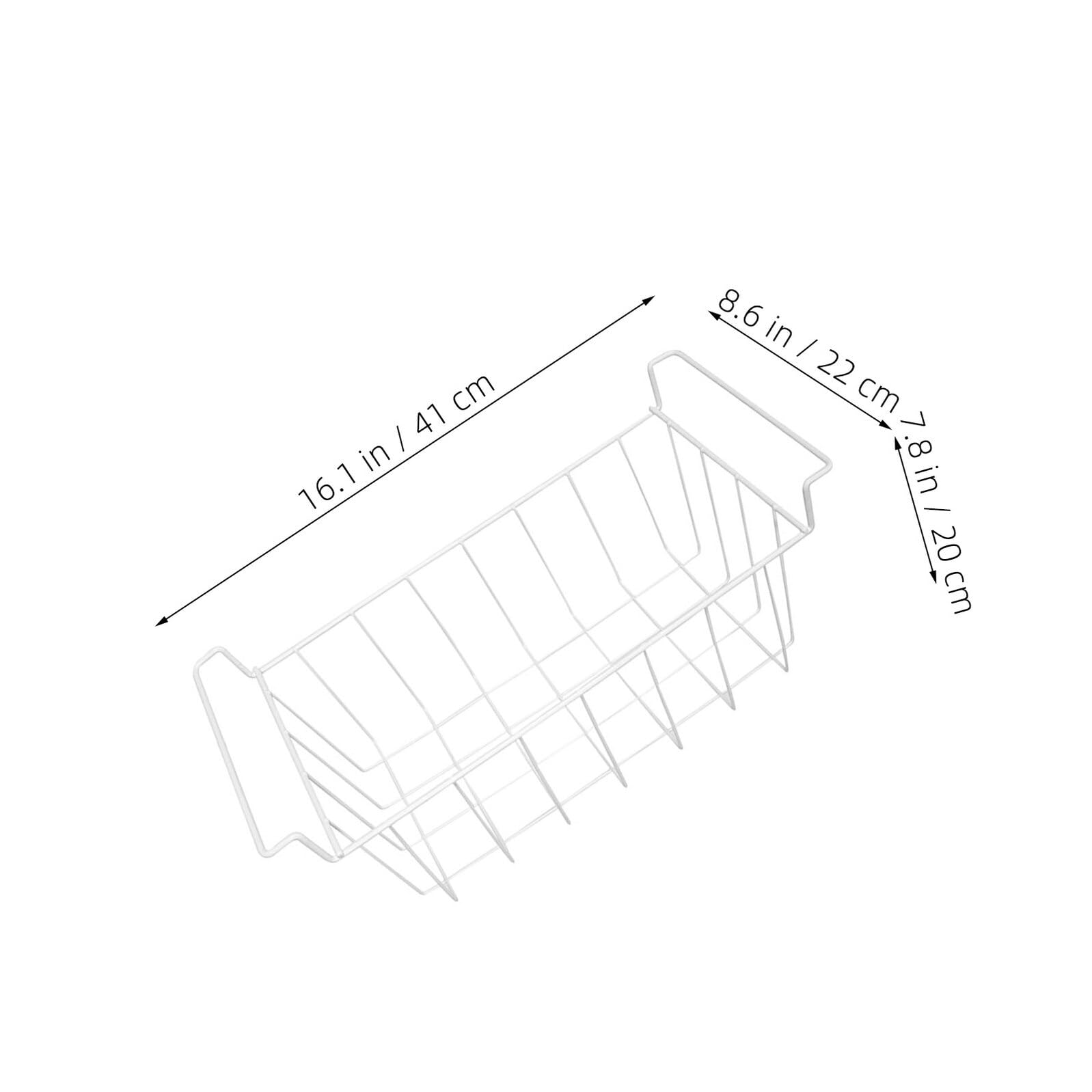 Cesta Metálica para Congelador con Diseño Resistente Cesta Colgante para Almacenamiento de Alimentos Organizador Versátil para Refrigerador y Congelador para Limpieza Fácil para