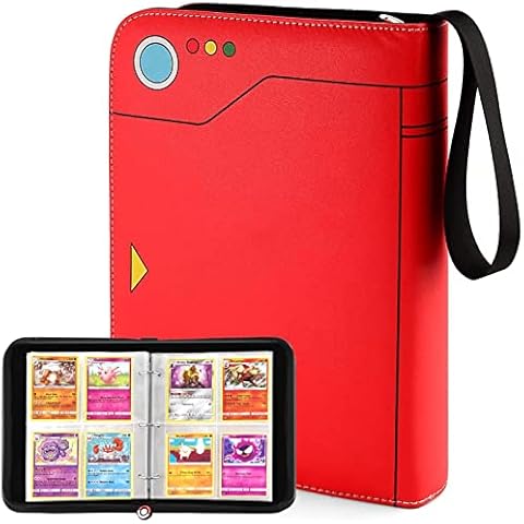 JoyHood Álbum de Cartas Coleccionables para Carte TCG (Rojo Pokéball) Cover