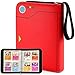 JoyHood Album di Carte Collezionabili compatibile con Carte TCG, Raccoglitore Porta Carte da Collezione di Giochi, Può Contenere 400 Carte (Rosso Pokédex)