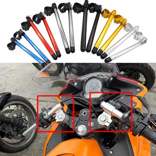 Guidon riser guidon de moto surélevé à clipser aluminium CNC 22mm - 2