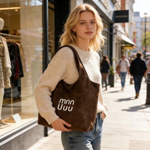 Bolso Tote Slouchy con Estampado de Letras para Mujer miniatura 2