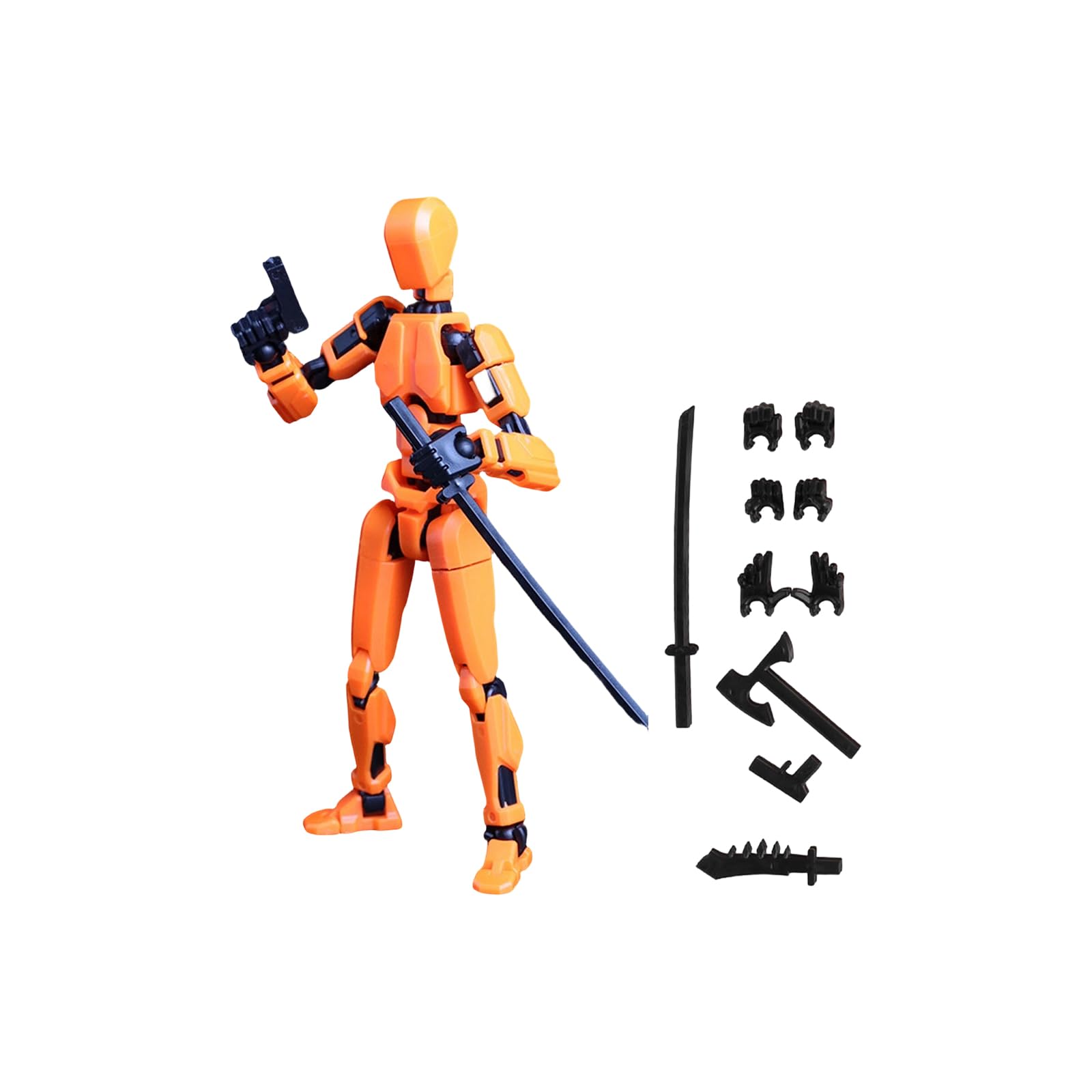 T13 Action Figure Hip Hop Multi-functional Doll Action Figures Toys Stick Multi Joints Movable Desktop Decoration A06